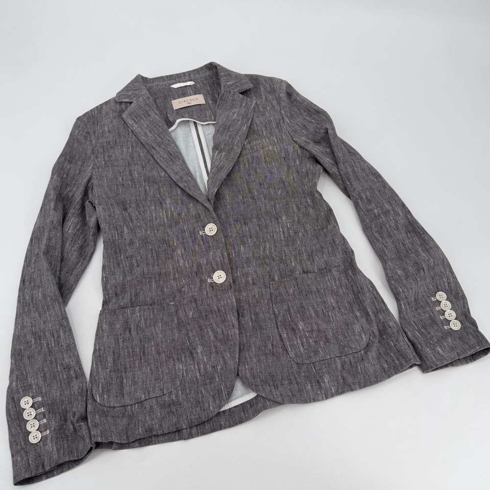 CIRCOLO 1901 Slim Fit Herringbone Jacket Size IT 40 Small